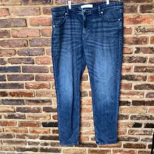 Calvin Klein Dark Wash Blue Denim Slim Fit Jeans Men's Size 38x32